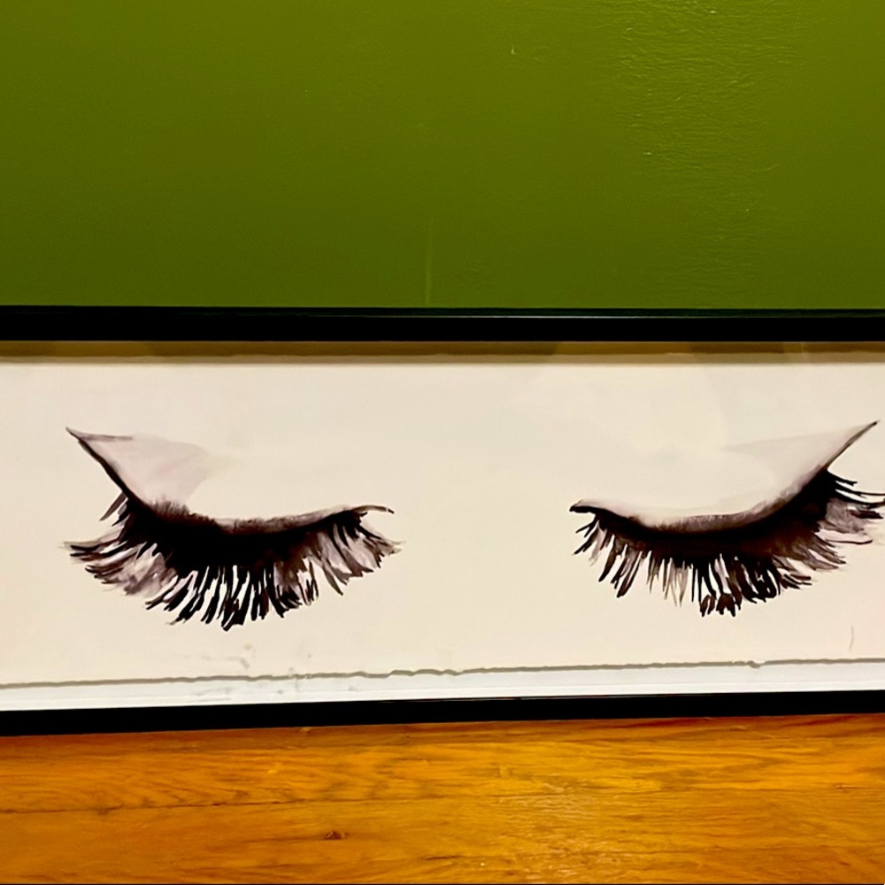 Eyelash Glass Picture Frame